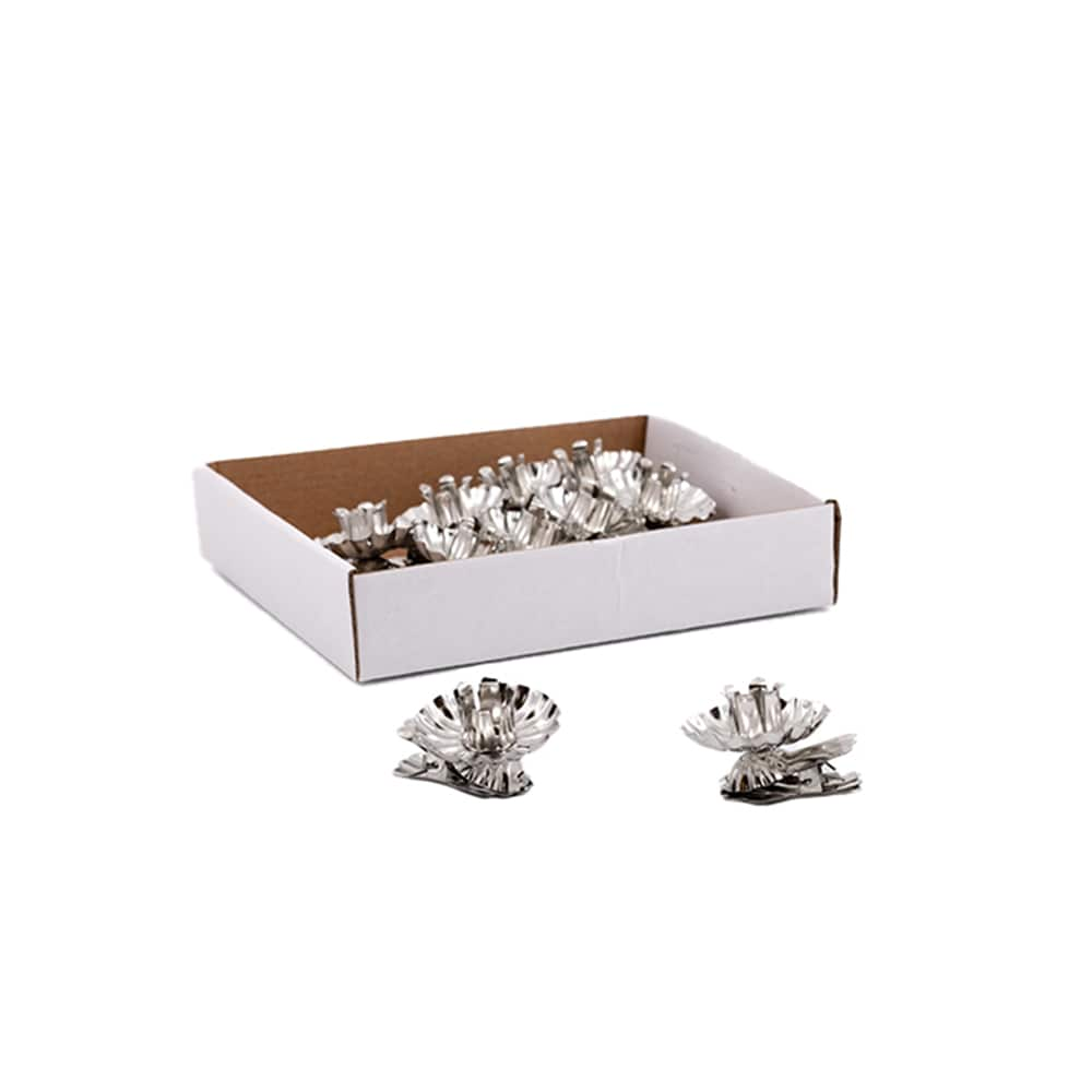 Julgransljushållare 10-pack Silver